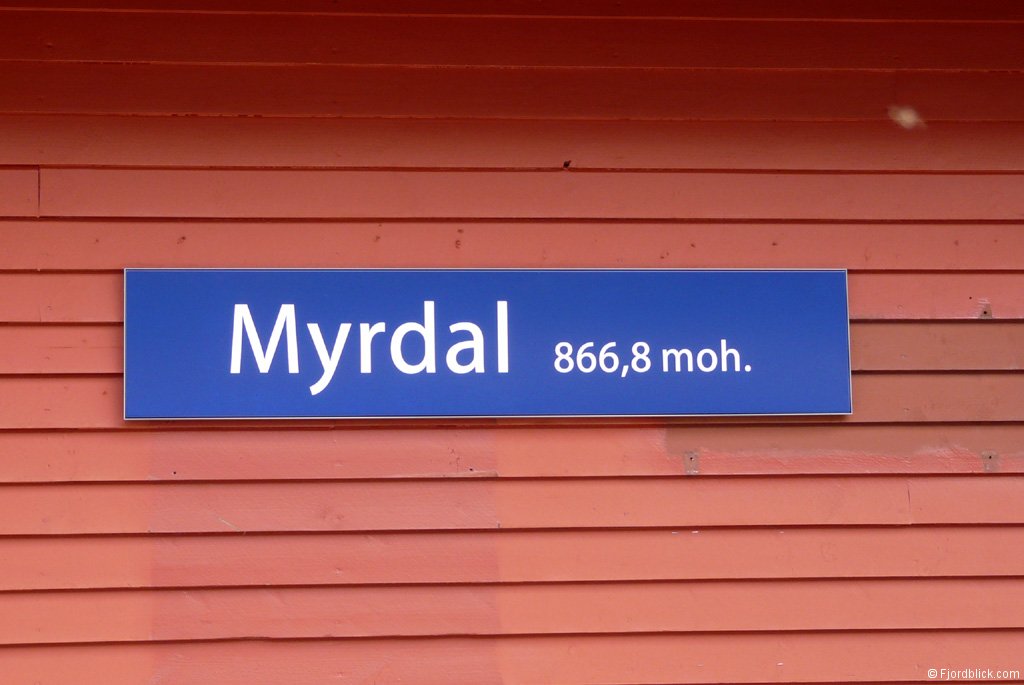 Im Bahnhof von Myrdal (866,8m üdM)