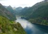 Blick vom Aussichtspunkt Ørnesvingen auf den Geirangerfjord