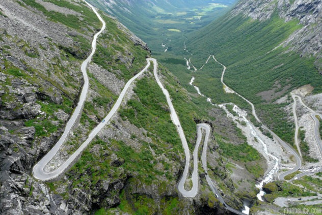 Haarnadelkurven des Trollstigen