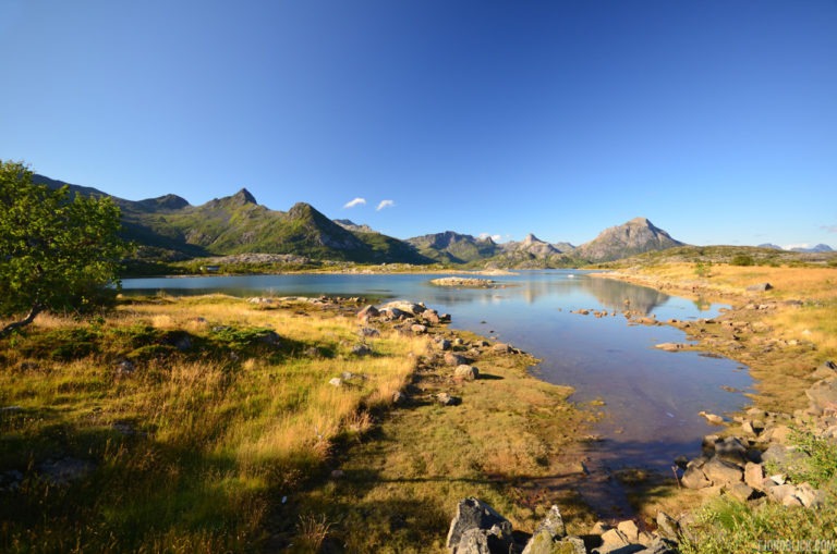 In der Nähe vom Svolvær Flughafen