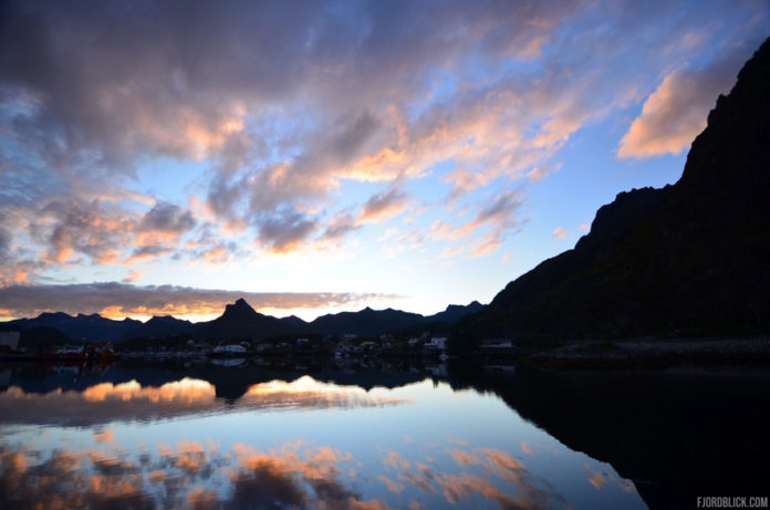 Sonnenuntergang in Svolvær