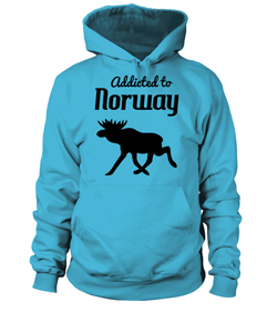 Hoodie - Addicted to Norway (Türkis)