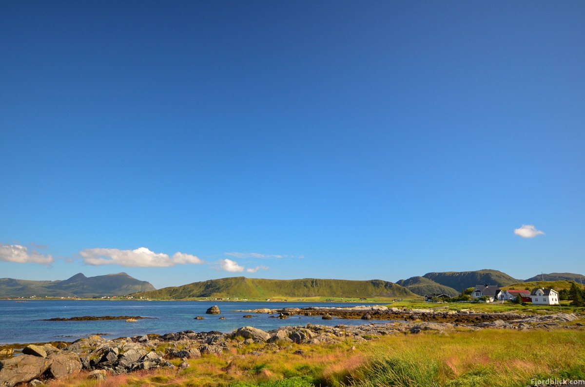 Bestes Wetter im Sommer 2013 in Napp auf den Lofoten