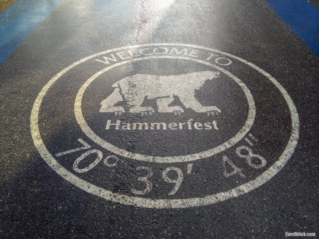 Logo des Isbjornklubben (Eisbärclub) in Hammerfest